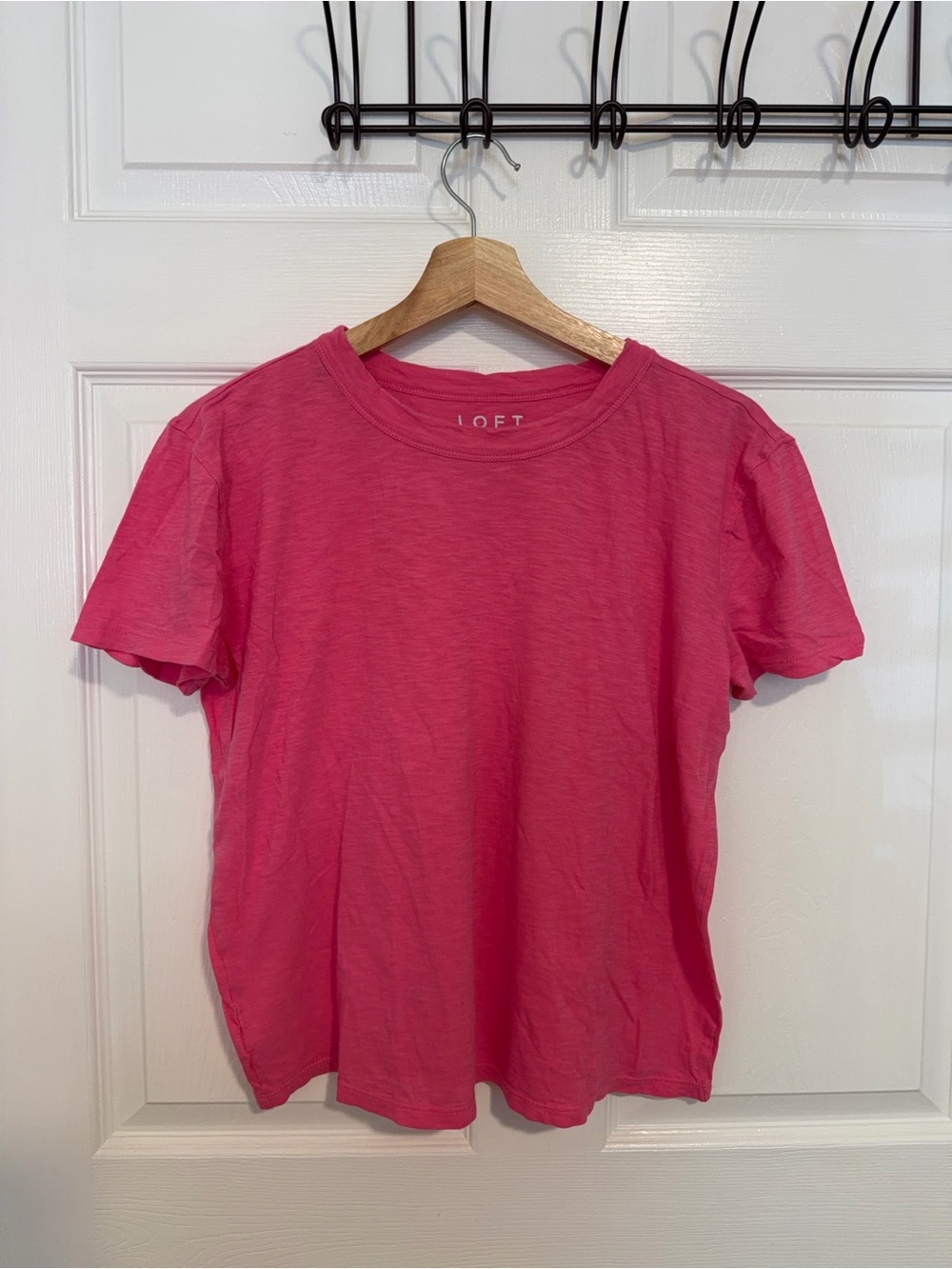 LOFT Bright Pink Women's Crewneck Tee